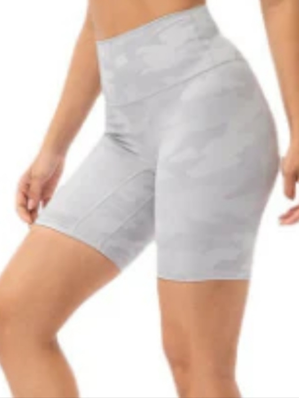 Lululemon Size 12 Wunder Under 8 Inseam Gray White Camo Shorts